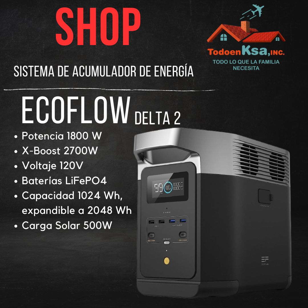 Estación de energía portátil 1800W de 1024Wh (LFP) foto 2