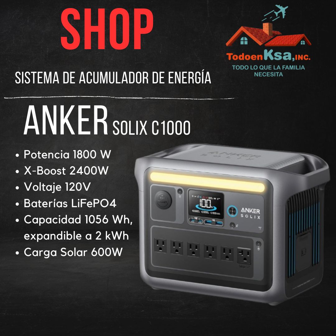 Estación de energía portátil 1800W de 1056h (LFP) foto 2