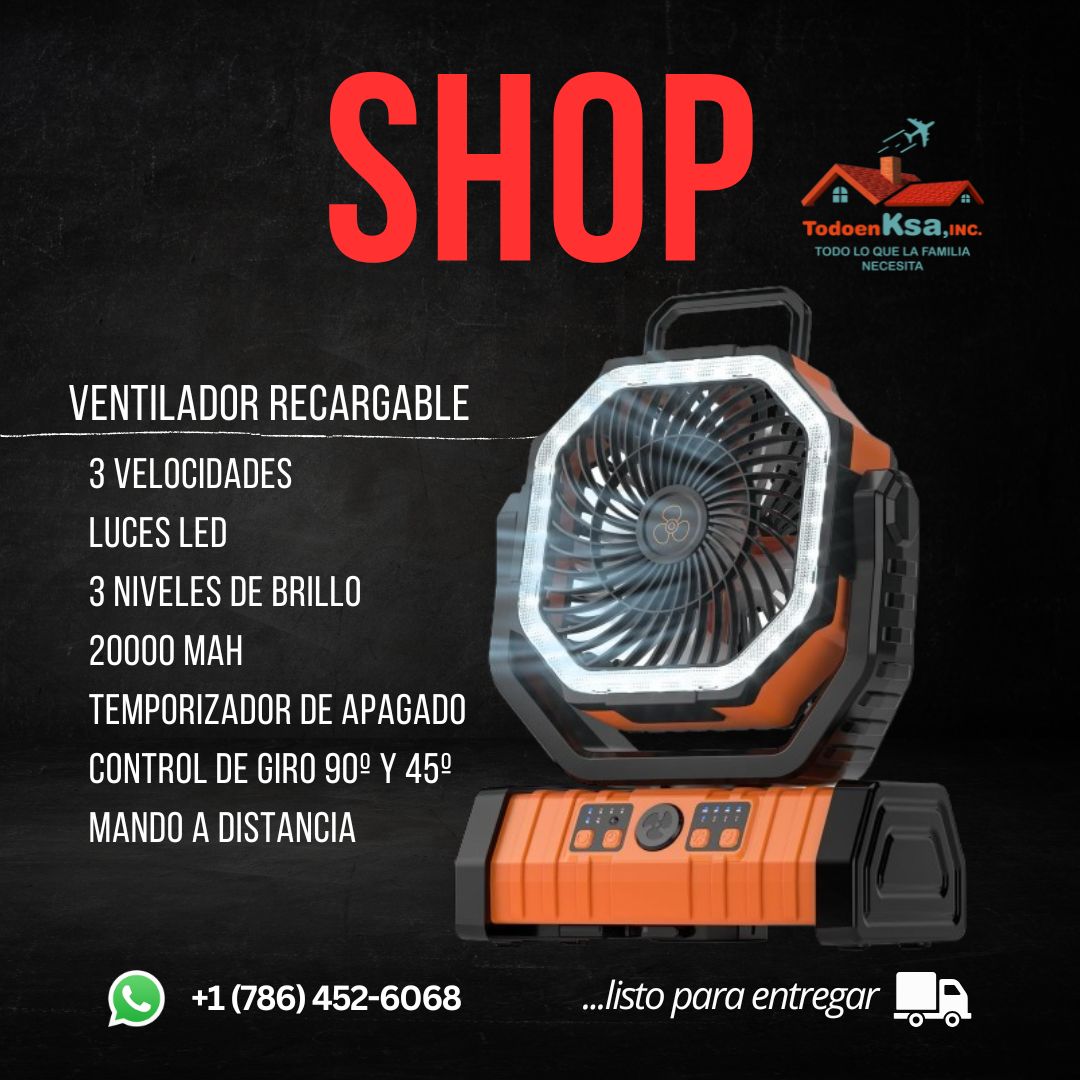 Ventilador Recargable foto 2