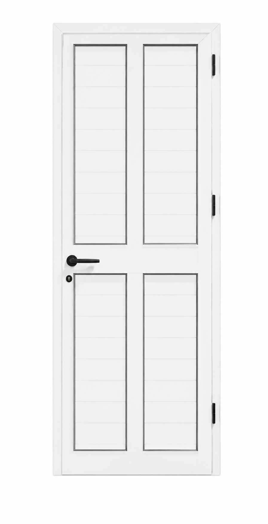 Puerta de aluminio con 4 divisiones foto 1