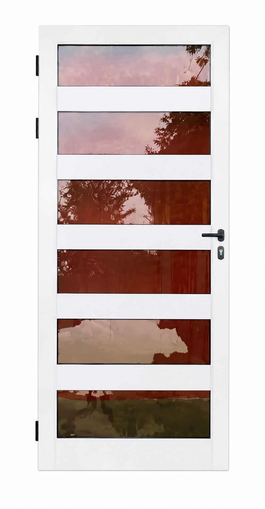 Puerta de cristal con 6 divisiones foto 1