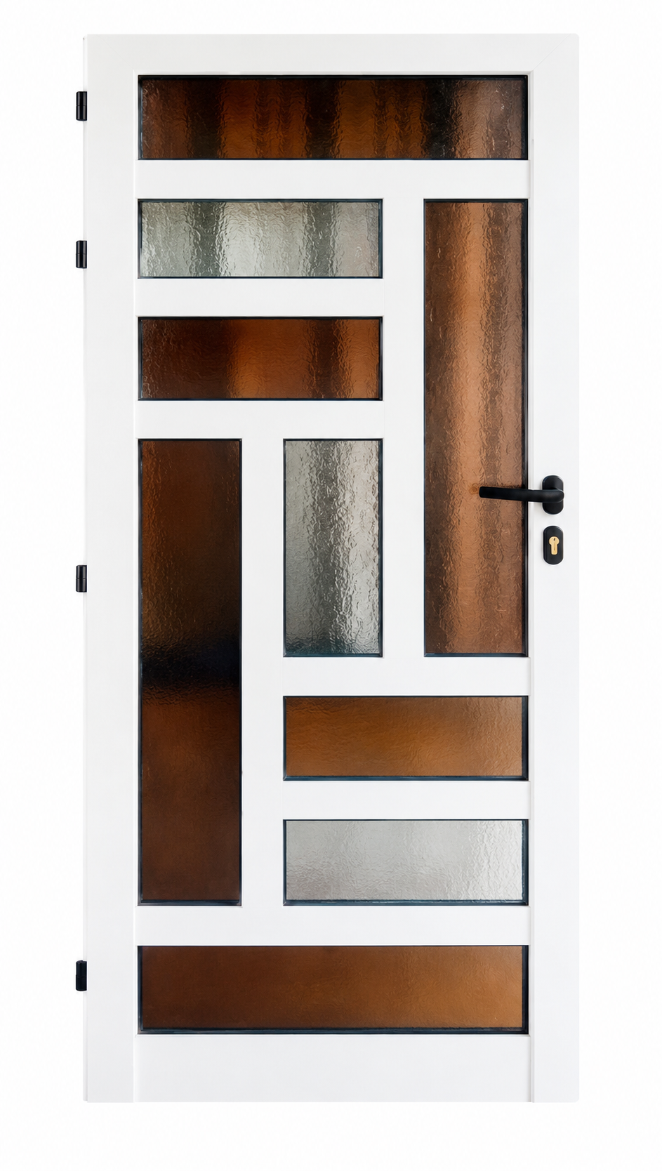 Puerta de cristal con 9 divisiones foto 3