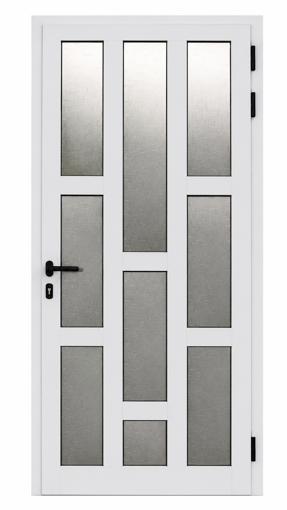 Puerta de cristal con 10 divisiones foto 1