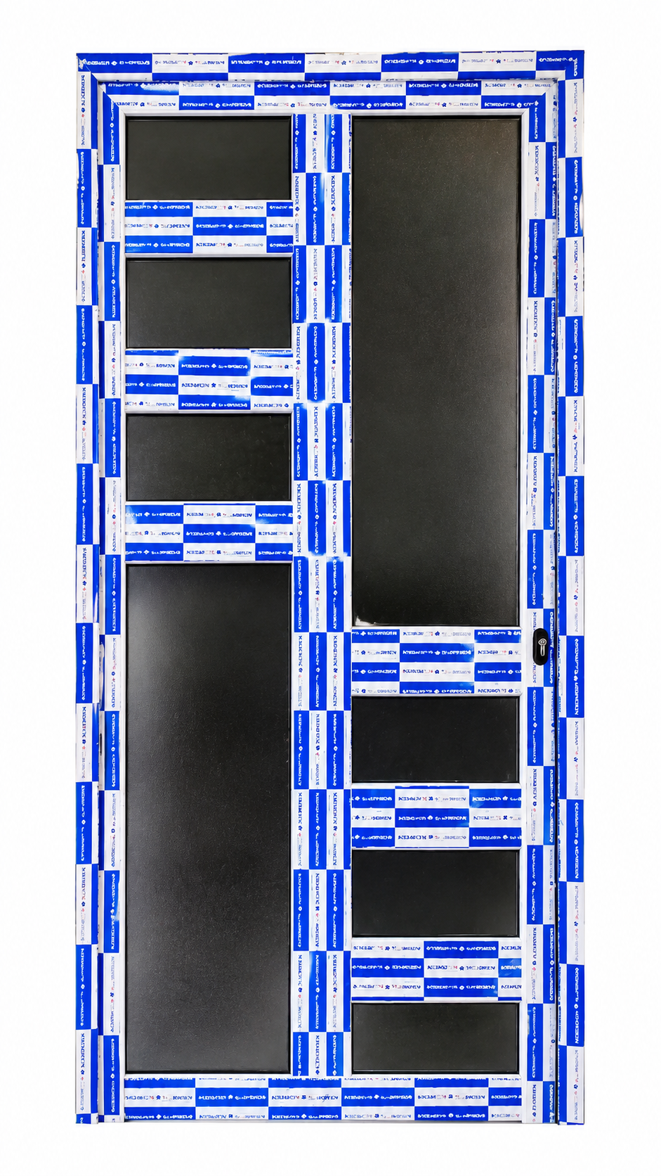 Puerta de crisrtal con 8 divisiones foto 3
