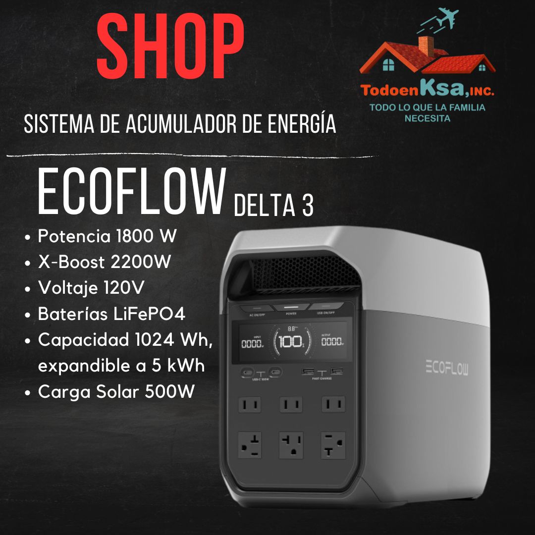 Estación de energía portátil 1800W de 1024Wh (LFP) foto 2