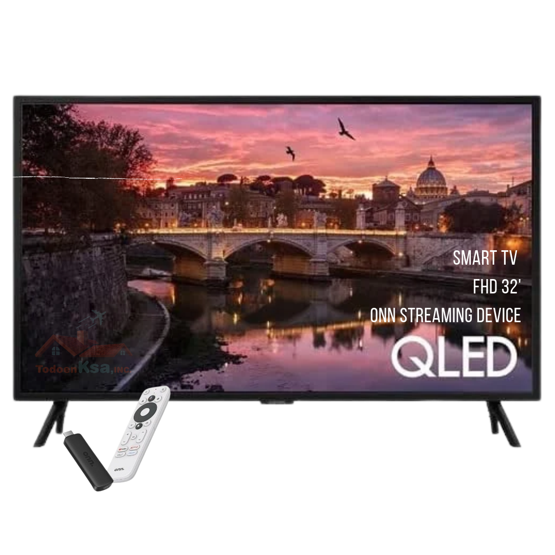 Televisor Samsung QLED FHD 32" + dispositivo de streaming Onn Full HD con Google TV foto 1